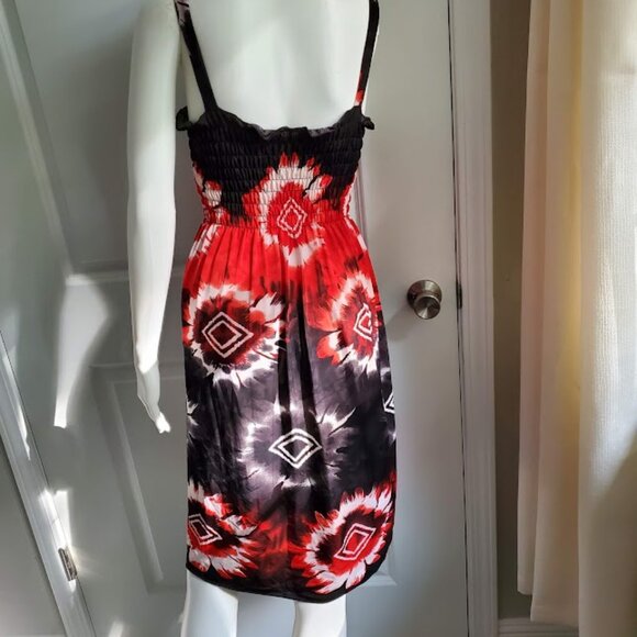 Easy Breezy Red and Black Sun Dress - Picture 2 of 2